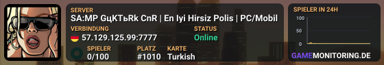 SA:MP GцKTьRk CnR | En Iyi Hirsiz Polis | PC/Mobil