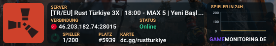 [TR/EU] Rust Türkiye 3X | 20:00 - MAX 5 | Yeni Başlayan