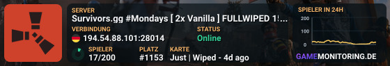 Survivors.gg #Mondays [ 2x Vanilla ] FULLWIPED 08.06