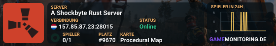 A Shockbyte Rust Server