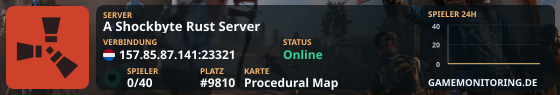 A Shockbyte Rust Server