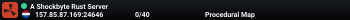 A Shockbyte Rust Server