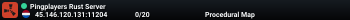Pingplayers Rust Server