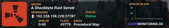 A Shockbyte Rust Server
