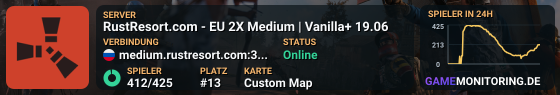 RustResort.com - EU 2X Medium  | Vanilla +