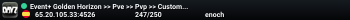 Event+ Golden Horizon >> Pve >> Pvp >> Custom Events #2