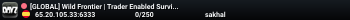 [GLOBAL] Wild Frontier | Trader Enabled Survival X10 Loot #4