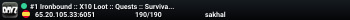 #1 Ironbound :: X10 Loot :: Quests :: Survival #3