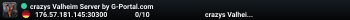 crazys Valheim Server by G-Portal.com