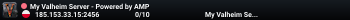 My Valheim Server - Powered by AMP