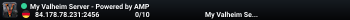 My Valheim Server - Powered by AMP