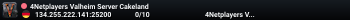 4Netplayers Valheim Server Cakeland