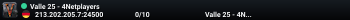 Valle 25 - 4Netplayers