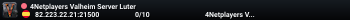 4Netplayers Valheim Server Luter