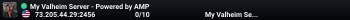 My Valheim Server - Powered by AMP