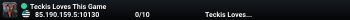 Teckis Loves This Game
