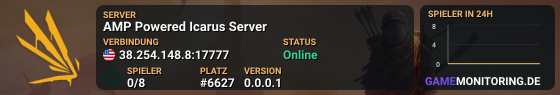 AMP Powered Icarus Server