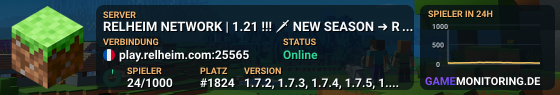 RELHEIM NETWORK | 1.21 !!! 🗡 NEW SEASON ➜ RELEASED! 🏹 !!!