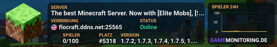A Minecraft Server. Many Gamemodes, one place! FloCraft