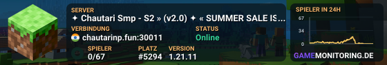 ✦ Chautari Smp - S2 » (v2.0) ✦ « SUMMER SALE IS LIVE » Up to 15% OFF! »