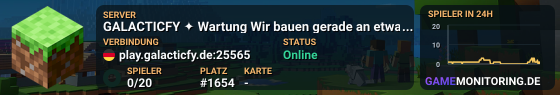 GALACTICFY ✦ Wartung Wir bauen gerade an etwas Neues