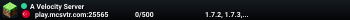 A Velocity Server