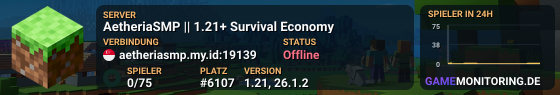 AetheriaSMP 1.21+ SURVIVAL