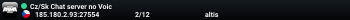 Cz/Sk Chat server no Voic