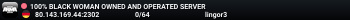 100% BLACK WOMAN OWNED AND OPERATED SERVER