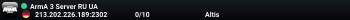 ArmA 3 Server RU UA