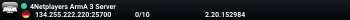 4Netplayers ArmA 3 Server