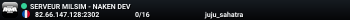 SERVEUR MILSIM - NAKEN DEV