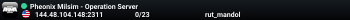 Pheonix Milsim - Operation Server