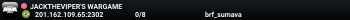 JACKTHEVIPER'S WARGAME