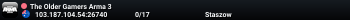 The Older Gamers Arma 3