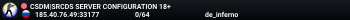 CSDM|SRCDS SERVER CONFIGURATION 18+