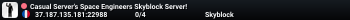 Casual Server's Space Engineers Skyblock Server!
