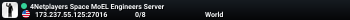 4Netplayers Space MoEL Engineers Server