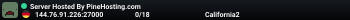 Server Hosted By PineHosting.com