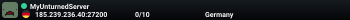 MyUnturnedServer