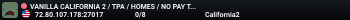 VANILLA CALIFORNIA 2 / TPA / HOMES / NO PAY TO WIN