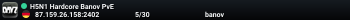 H5N1 Hardcore Banov PvE