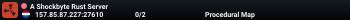 A Shockbyte Rust Server
