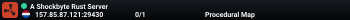 A Shockbyte Rust Server
