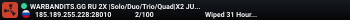 WARBANDITS.GG RU 2X |Solo/Duo/Trio/Quad|X2 JUST FULLWIPED