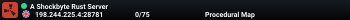 A Shockbyte Rust Server