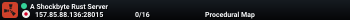 A Shockbyte Rust Server