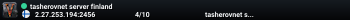 tasherovnet server finland