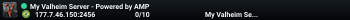 My Valheim Server - Powered by AMP