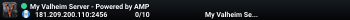 My Valheim Server - Powered by AMP